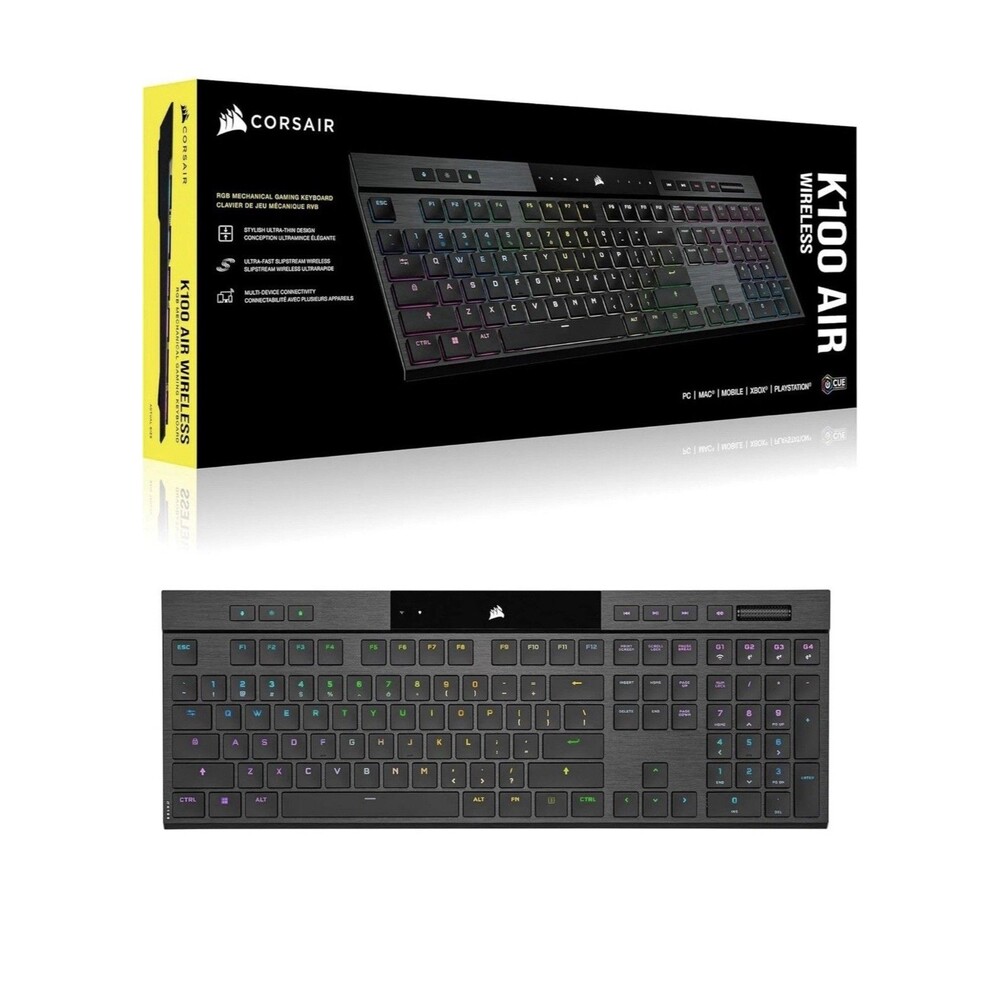 CORSAIR K100 Air Wireless RGB Mechanical Gaming Keyboard - Cherry MX Ultra LP